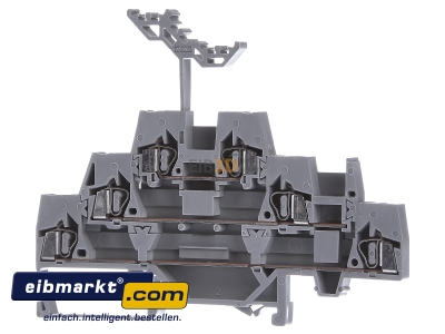 Frontansicht WAGO Kontakttechnik 280-549 Drei-Stock-Klemme 0,08-2,5mmq grau 