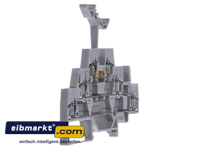 Ansicht links WAGO Kontakttechnik 280-549 Drei-Stock-Klemme 0,08-2,5mmq grau 