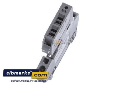 View top right WAGO Kontakttechnik 281-611/281-541 G-fuse 5x20 mm terminal block 10A 8mm - 
