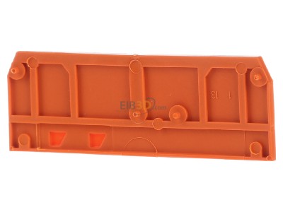 Frontansicht WAGO 280-315 Abschluplatte 2,5mm orange 