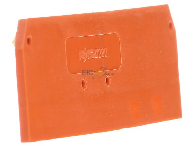 View on the right WAGO 280-315 End/partition plate for terminal block 
