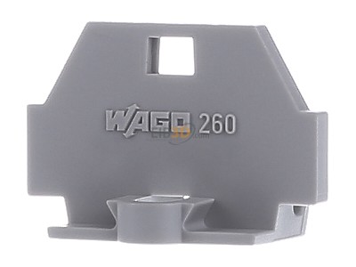 Ansicht hinten WAGO 260-361 Abschluplatte mit Flansch 