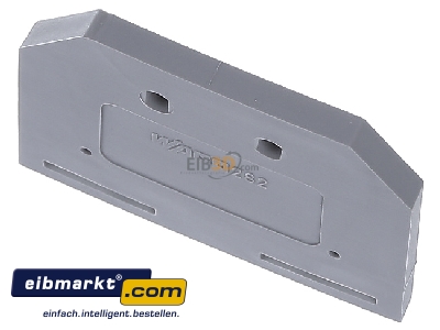 Ansicht oben hinten WAGO Kontakttechnik 282-301 Abschluplatte grau 