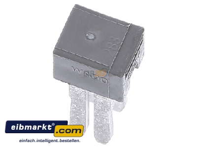Ansicht oben links WAGO Kontakttechnik 283-402 Querbrcker 70A gr B=12mm 