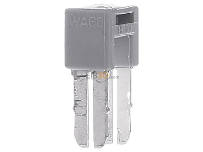 Ansicht links WAGO 280-409 Doppelteilungsbrcker 24A gr B=10mm 