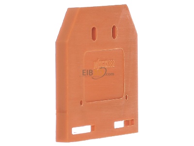 Ansicht links WAGO Kontakttechnik 282-302 Abschluplatte orange 