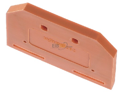 Ansicht oben vorne WAGO Kontakttechnik 282-302 Abschluplatte orange 