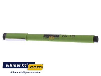 Front view WAGO Kontakttechnik 210-110 Marker-pen black
