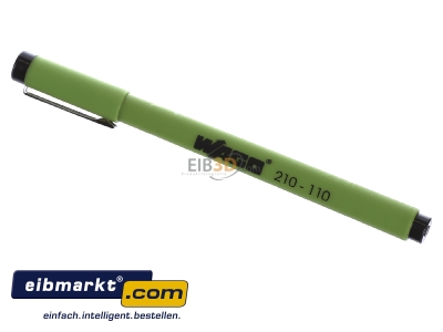 View up front WAGO Kontakttechnik 210-110 Marker-pen black
