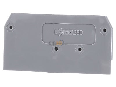 Front view WAGO Kontakttechnik 280-308 End/partition plate for terminal block 
