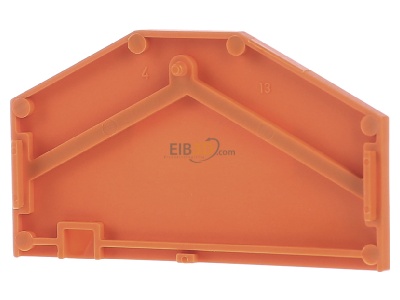 Ansicht hinten WAGO 281-313 Zwischenplatte orange 