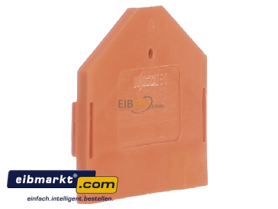 Ansicht rechts WAGO Kontakttechnik 280-313 Abschluplatte 2,5mm orange 