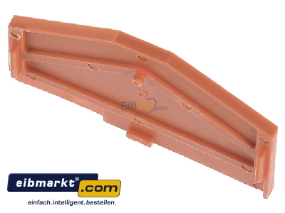 Ansicht oben vorne WAGO Kontakttechnik 280-313 Abschluplatte 2,5mm orange 
