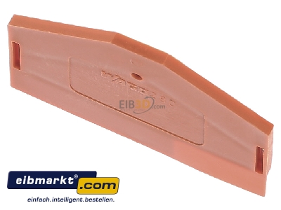Ansicht oben hinten WAGO Kontakttechnik 280-313 Abschluplatte 2,5mm orange 