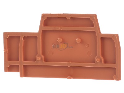 Ansicht hinten WAGO 280-343 Abschluplatte orange 