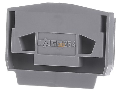 Front view WAGO 264-368 End/partition plate for terminal block 
