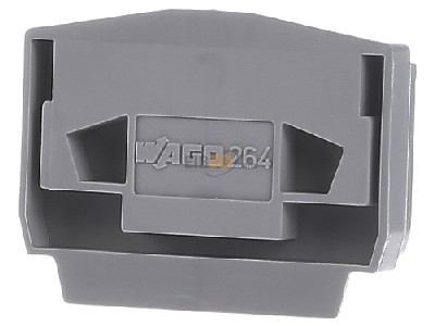 Frontansicht WAGO 264-368 Abschlu-u.Zwischenplatte grau 4mm dick 