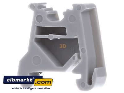 Front view WAGO Kontakttechnik 249-101 End bracket for terminal block screwless
