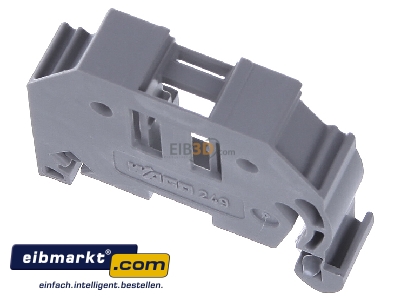 Top rear view WAGO Kontakttechnik 249-117 End bracket for terminal block screwless
