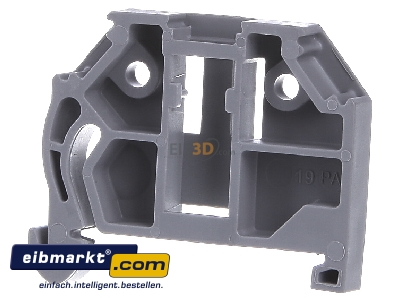 Front view WAGO Kontakttechnik 249-116 End bracket for terminal block screwless
