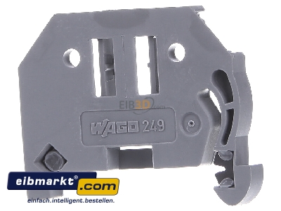 Back view WAGO Kontakttechnik 249-116 End bracket for terminal block screwless
