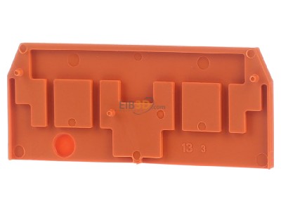Ansicht hinten WAGO 280-326 Abschluplatte orange, 2,5mm dick 