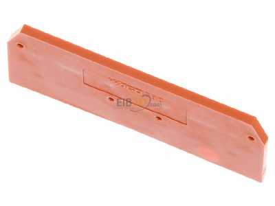 Ansicht oben vorne WAGO 280-326 Abschluplatte orange, 2,5mm dick 