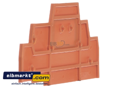 Ansicht rechts WAGO Kontakttechnik 280-304 Abschluplatte orange 