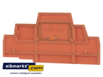 Ansicht hinten WAGO Kontakttechnik 280-304 Abschluplatte orange 