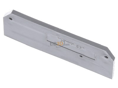View up front WAGO 281-328 End/partition plate for terminal block 
