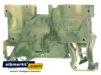 Back view WAGO Kontakttechnik 769-237 Ground terminal block 1-p 5mm
