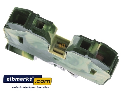 Ansicht oben vorne WAGO Kontakttechnik 285-637 Schutzleiterklemme 6-35mmq gn/gelb 