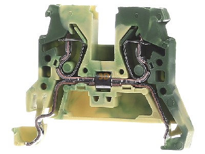 Frontansicht WAGO 870-907 Schutzleiterklemme 0,08-2,5/4mmq gn/ge 