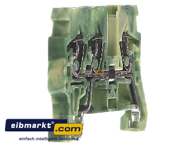 Ansicht links WAGO Kontakttechnik 870-687 Schutzleiterklemme 0,08-2,5/4mmq gn/ge 