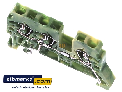 Ansicht oben vorne WAGO Kontakttechnik 870-687 Schutzleiterklemme 0,08-2,5/4mmq gn/ge 