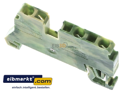 Top rear view WAGO Kontakttechnik 870-687 Ground terminal block 1-p 5mm 
