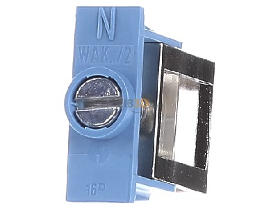 Front view Wieland WAK16/2 BL/V0 Busbar terminal 16mm 
