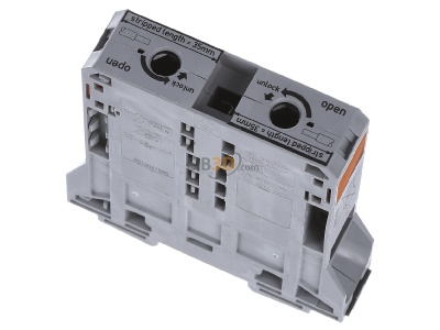 Ansicht oben hinten WAGO Kontakttechnik 285-195 Durchgangsklemme 25-95mmq grau 