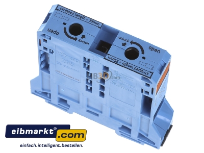 Ansicht oben vorne WAGO Kontakttechnik 285-194 Durchgangsklemme 35-95mmq blau 