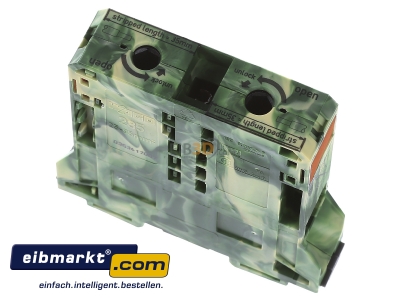 Top rear view WAGO Kontakttechnik 285-197 Ground terminal block 1-p 25mm 
