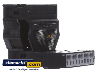 Ansicht links WAGO Kontakttechnik 770-115 Stecker 2x0,5-4mmq schwarz 