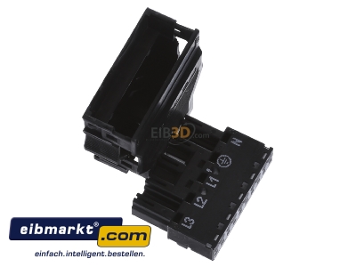 Ansicht oben links WAGO Kontakttechnik 770-115 Stecker 2x0,5-4mmq schwarz 