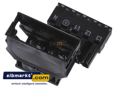 Ansicht oben hinten WAGO Kontakttechnik 770-115 Stecker 2x0,5-4mmq schwarz 