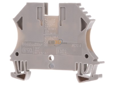 Back view Weidmller WDU 4 Feed-through terminal block 6mm 32A 
