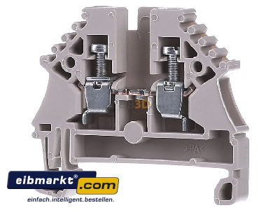 Front view Weidmller WDU 2.5N Feed-through terminal block 5,1mm 24A - 
