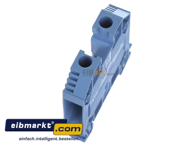 Ansicht oben rechts Weidmller WDU 16 BL Durchgangsklemme 60x11,9x63mm bl 