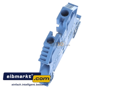 Ansicht oben rechts Weidmller WDU 6 BL Durchgangsklemme 60x7,9x47mm bl 