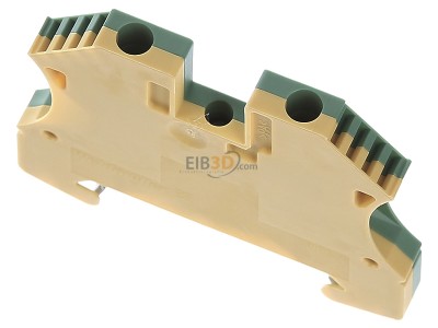 Top rear view Weidmller WPE 4 Ground terminal block 1-p 6mm 
