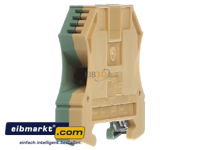 View on the left Weidmller WPE 10 Ground terminal block 1-p 10mm - 
