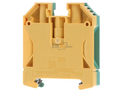 Back view Weidmller WPE 16 Ground terminal block 1-p 12mm 
